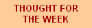 Thought For The Week