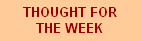 Thought For The Week