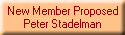 New Member Proposed
Peter Stadelman