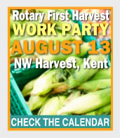 Rotary First Harvest Work Party—check the calendar!