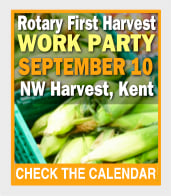 Rotary First Harvest Work Party—check the calendar!