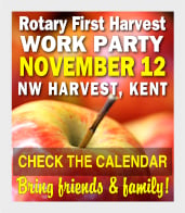 Rotary First Harvest Work Party—check the calendar!